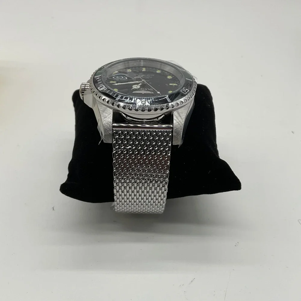 Invicta Pro Diver 47mm Automatic Green Bezel Mesh Bracelet Watch New